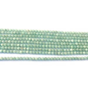 4 mm Amazonit facet, 1/1 streng